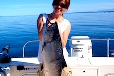41 Pound Chinook Salmon BC Fishing